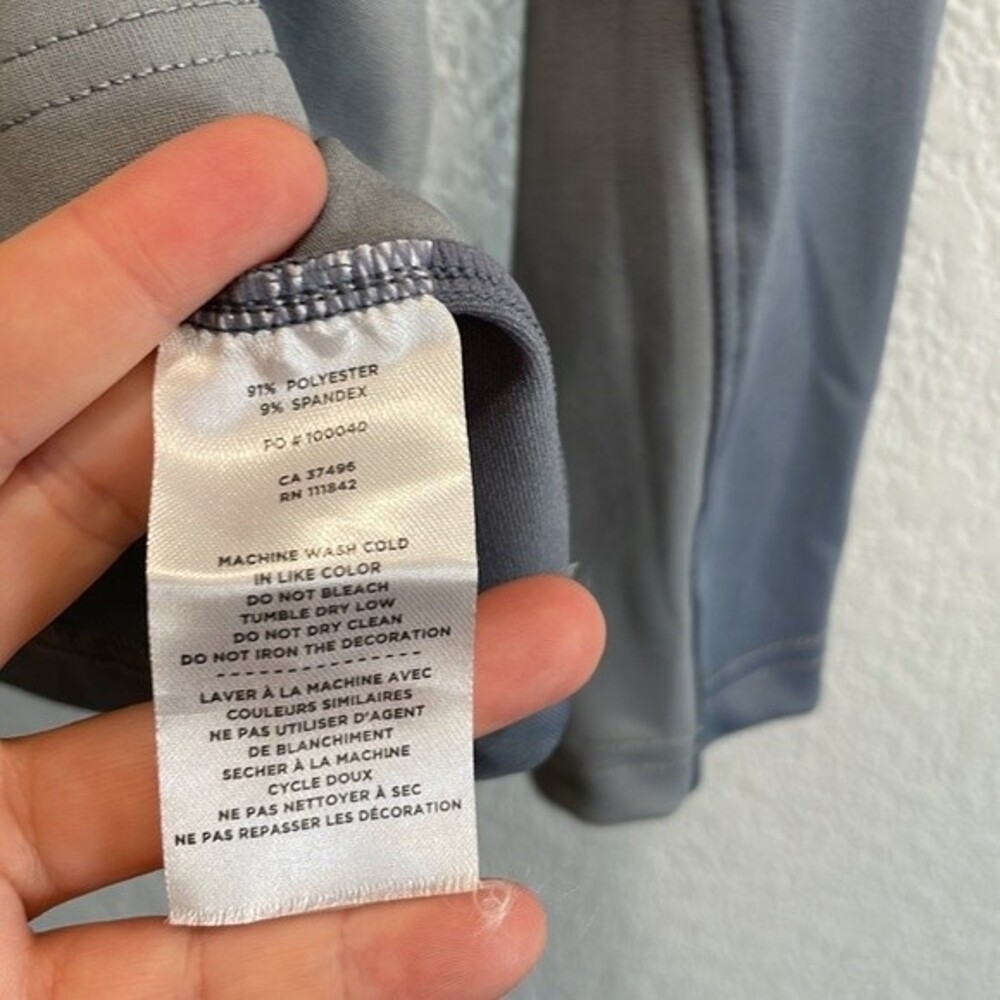 NEW Levelwear Bayshore Active Midlayer Quarter Zip in Pebble Gray Size Small - Picture 8 of 10